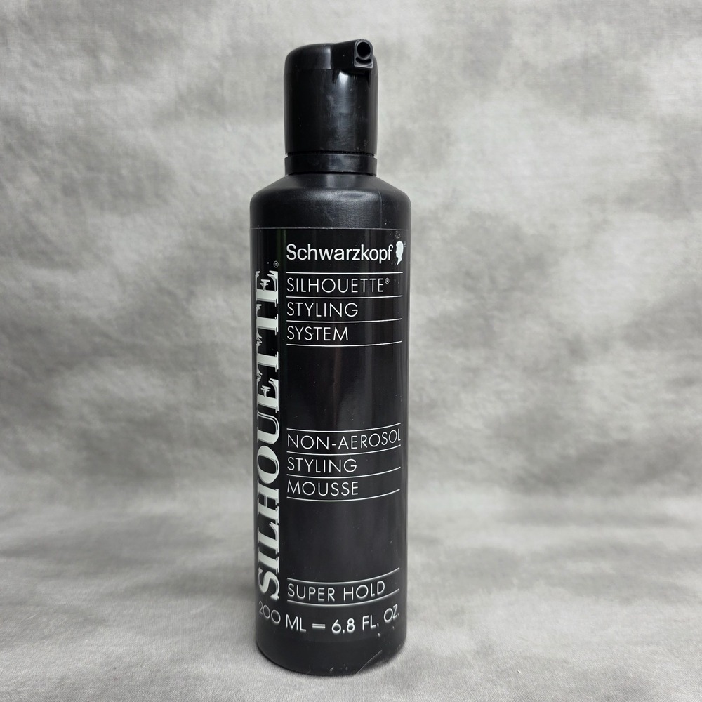 Schwarzkopf Silhouette Non-Aerosol Styling Mousse Super Hold 6.8 fl oz NOS